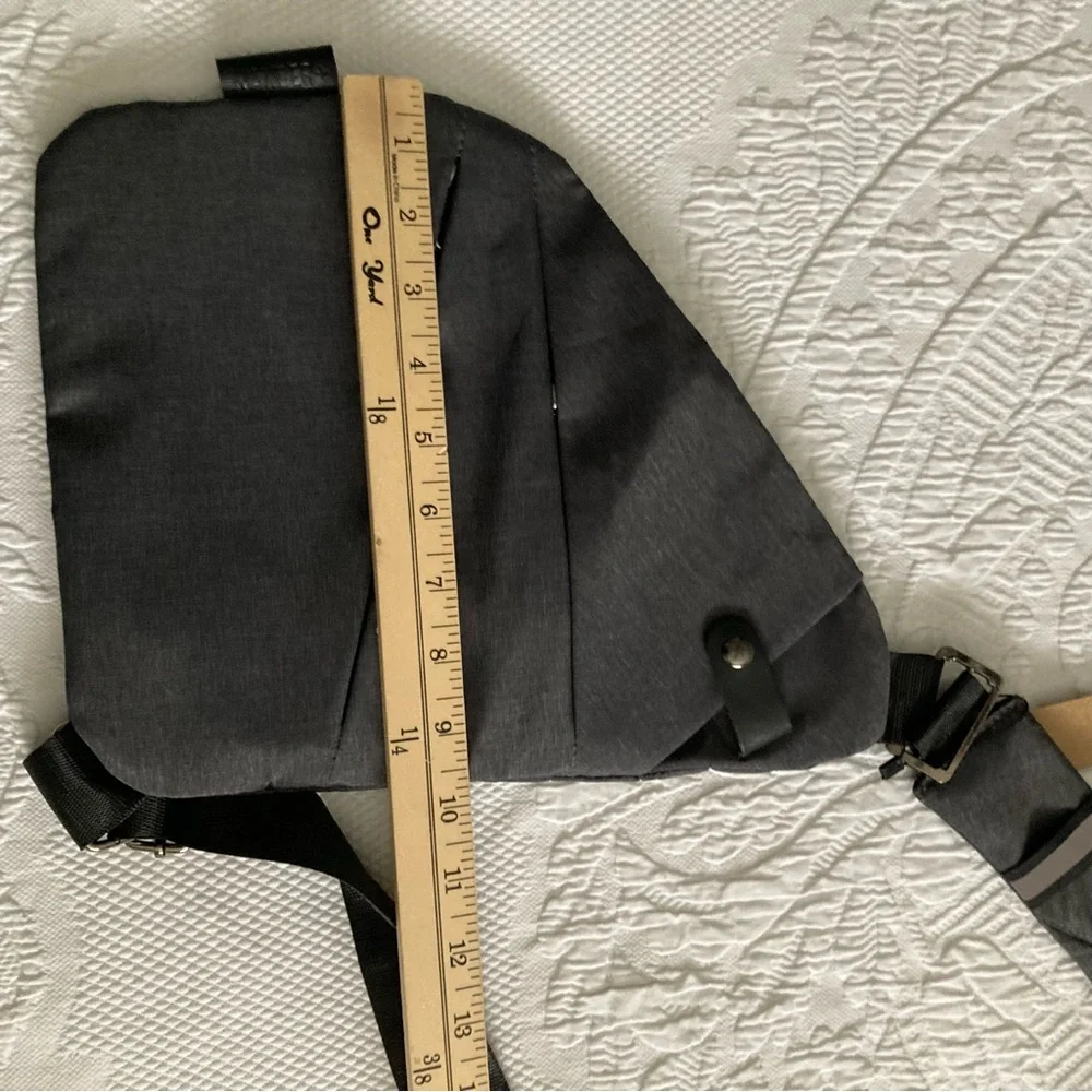 Wander Dark Gray Crossbody Bag - Picture 8 of 11